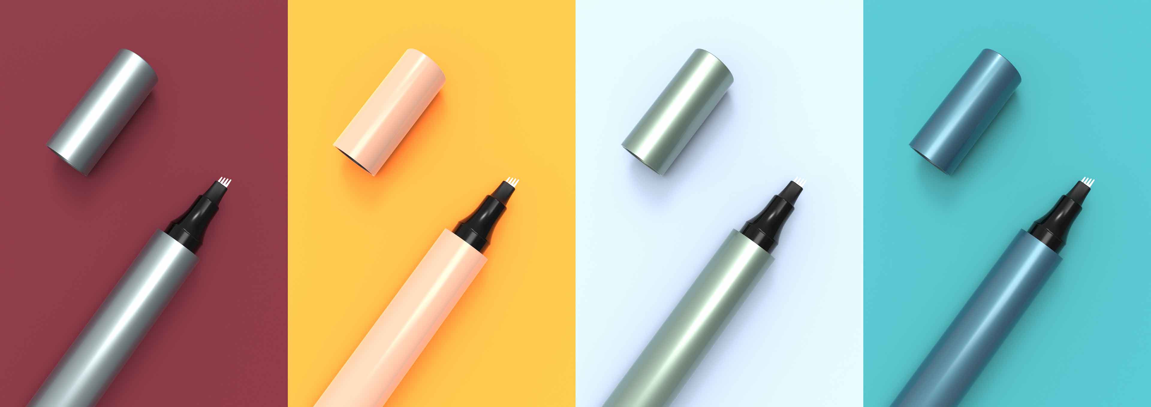 Sano hyvästit kasalle meikkityökaluja! Tämän kaksipäisen kulmakarvojen kynän ja ääriviivaharjan avulla jopa aloittelijat saavat luonnollisesti muotoiltuja kulmakarvoja.